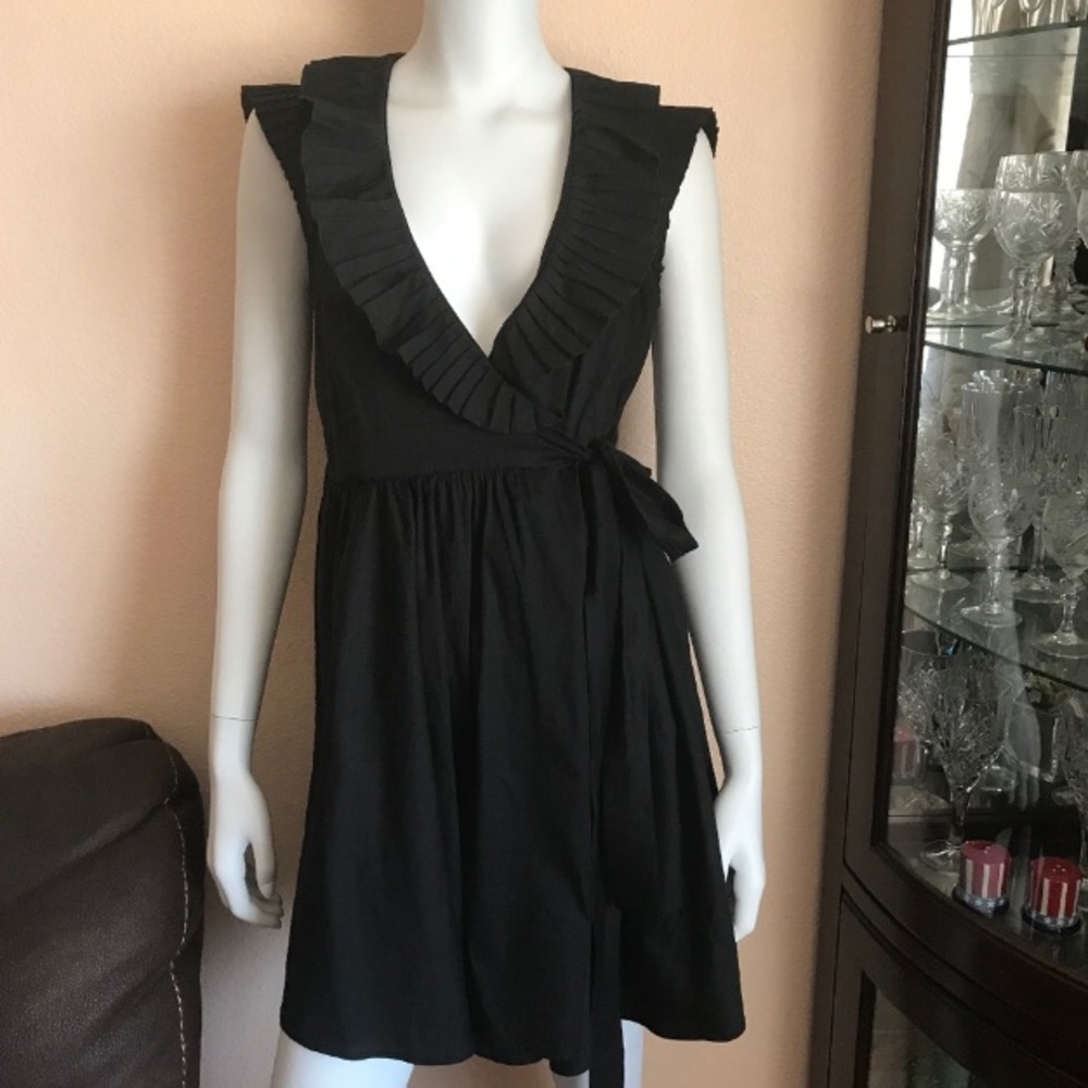 Aqua A-Line Wrap Dress